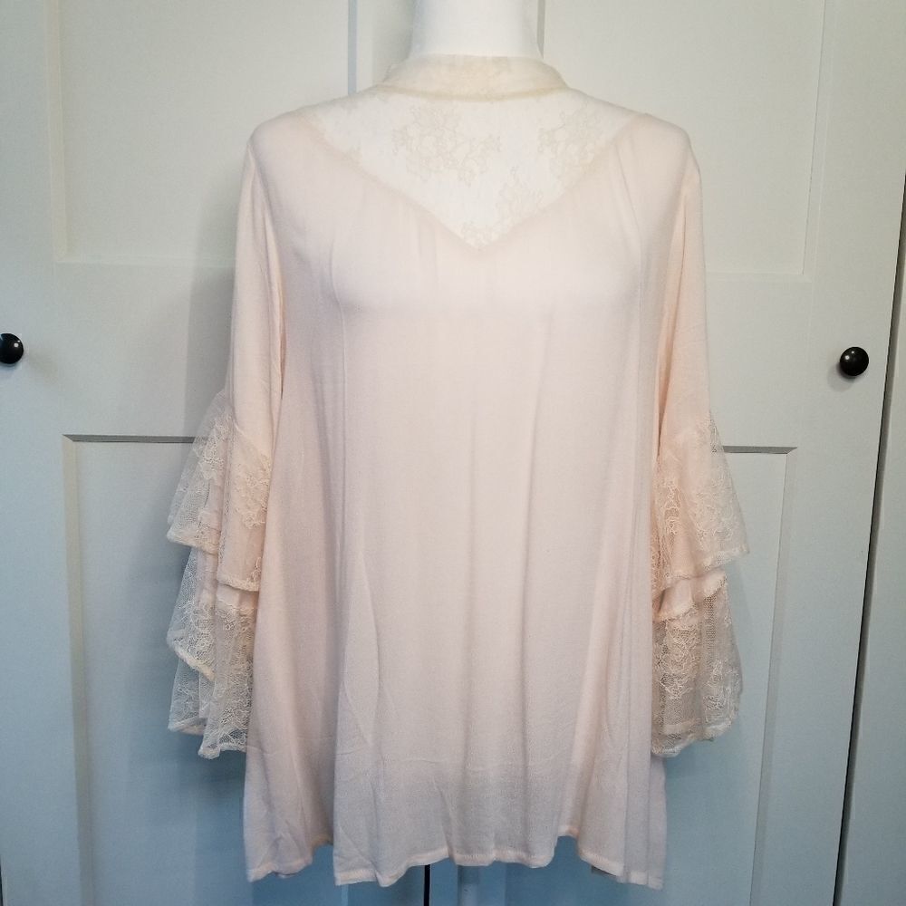Mittoshop delicate lace detail blouse